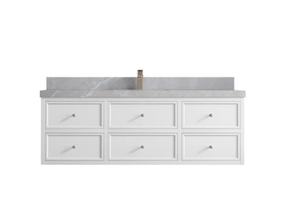 Roswell Floating 60 in. W x 22 in. D Single Sink Bathroom Vanity - Willow Bath and Vanity