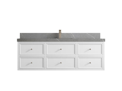 Roswell Floating 60 in. W x 22 in. D Single Sink Bathroom Vanity - Willow Bath and Vanity