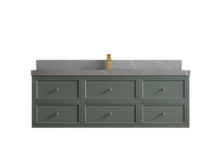 Roswell Floating 60 in. W x 22 in. D Single Sink Bathroom Vanity - photo 33