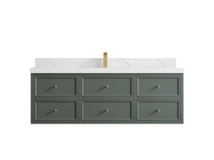 Roswell Floating 60 in. W x 22 in. D Single Sink Bathroom Vanity - photo 17