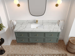 Roswell Floating 60 in. W x 22 in. D Single Sink Bathroom Vanity - photo 40