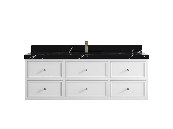 Roswell Floating 60 in. W x 22 in. D Single Sink Bathroom Vanity - photo 9