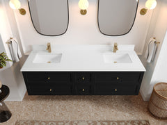 Roswell Floating 72 in. W x 22 in. D Double Sink Bathroom Vanity - photo 26