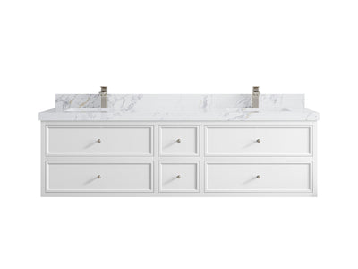 Roswell Floating 72 in. W x 22 in. D Double Sink Bathroom Vanity - Willow Bath and Vanity