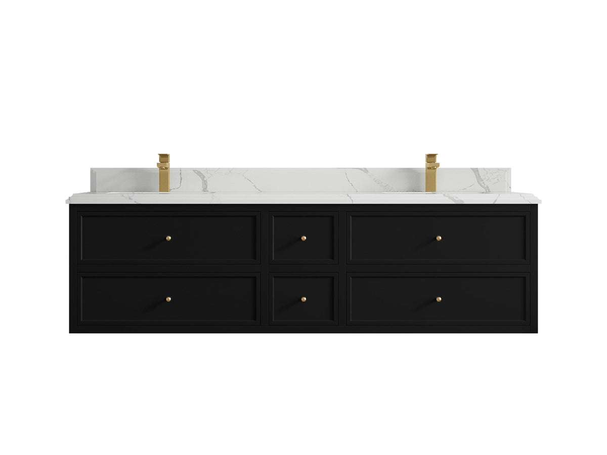 Roswell Floating 72 in. W x 22 in. D Double Sink Bathroom Vanity - Willow Bath and Vanity
