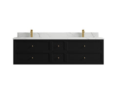 Roswell Floating 72 in. W x 22 in. D Double Sink Bathroom Vanity - photo 23