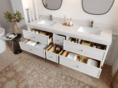 Roswell Floating 72 in. W x 22 in. D Double Sink Bathroom Vanity - photo 3