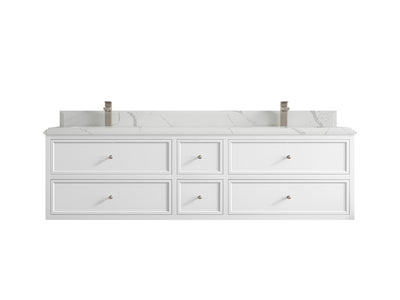 Roswell Floating 72 in. W x 22 in. D Double Sink Bathroom Vanity - Willow Bath and Vanity