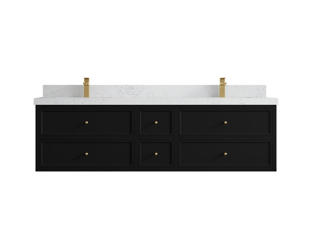 Roswell Floating 72 in. W x 22 in. D Double Sink Bathroom Vanity - Willow Bath and Vanity