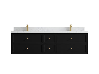 Roswell Floating 72 in. W x 22 in. D Double Sink Bathroom Vanity - Willow Bath and Vanity