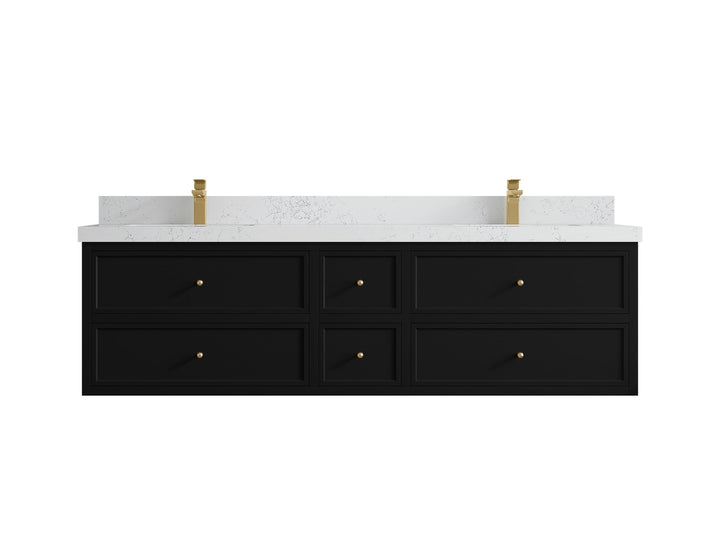 Roswell Floating 72 in. W x 22 in. D Double Sink Bathroom Vanity - photo 29