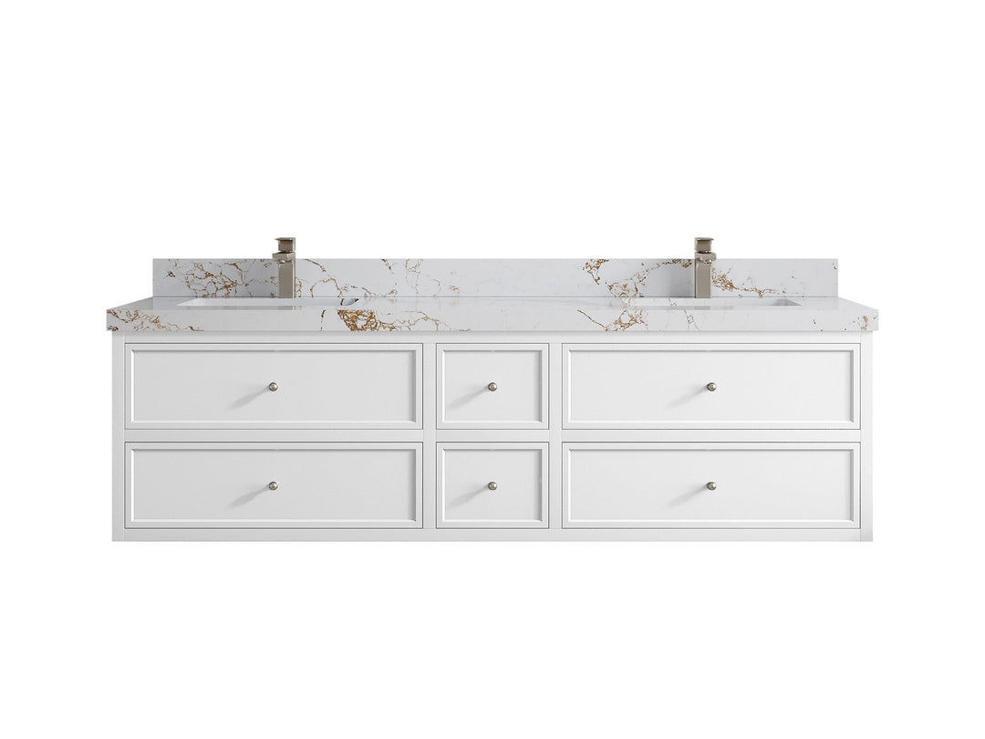 Roswell Floating 72 in. W x 22 in. D Double Sink Bathroom Vanity - Willow Bath and Vanity