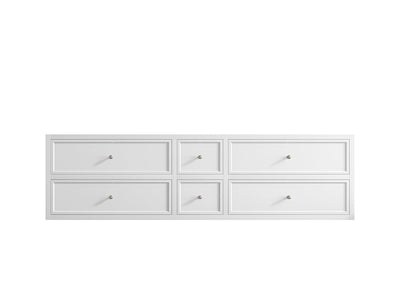 Roswell Floating 72 in. W x 22 in. D Double Sink Bathroom Vanity - Willow Bath and Vanity