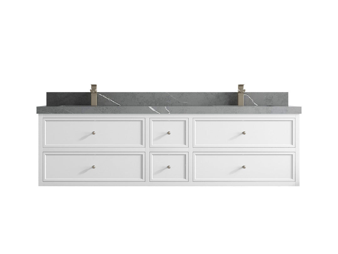 Roswell Floating 72 in. W x 22 in. D Double Sink Bathroom Vanity - Willow Bath and Vanity