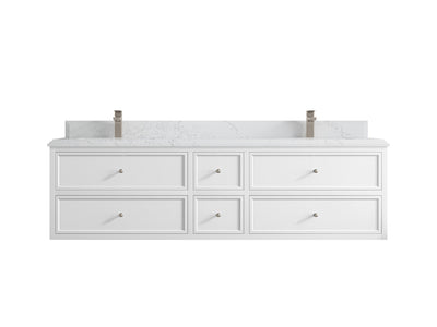 Roswell Floating 72 in. W x 22 in. D Double Sink Bathroom Vanity - Willow Bath and Vanity