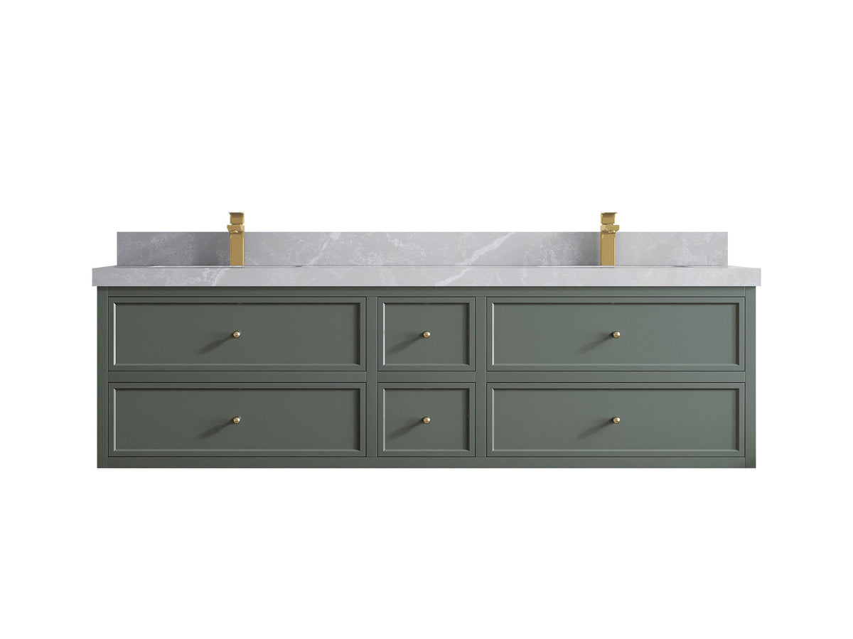 Roswell Floating 72 in. W x 22 in. D Double Sink Bathroom Vanity - Willow Bath and Vanity