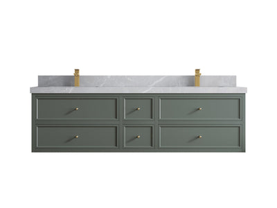 Roswell Floating 72 in. W x 22 in. D Double Sink Bathroom Vanity - Willow Bath and Vanity