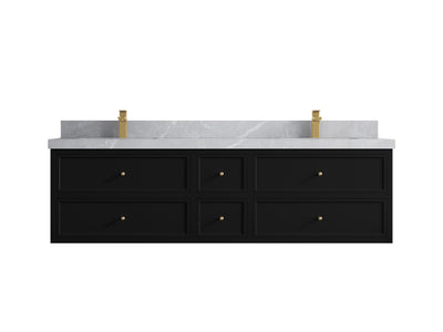 Roswell Floating 72 in. W x 22 in. D Double Sink Bathroom Vanity - Willow Bath and Vanity
