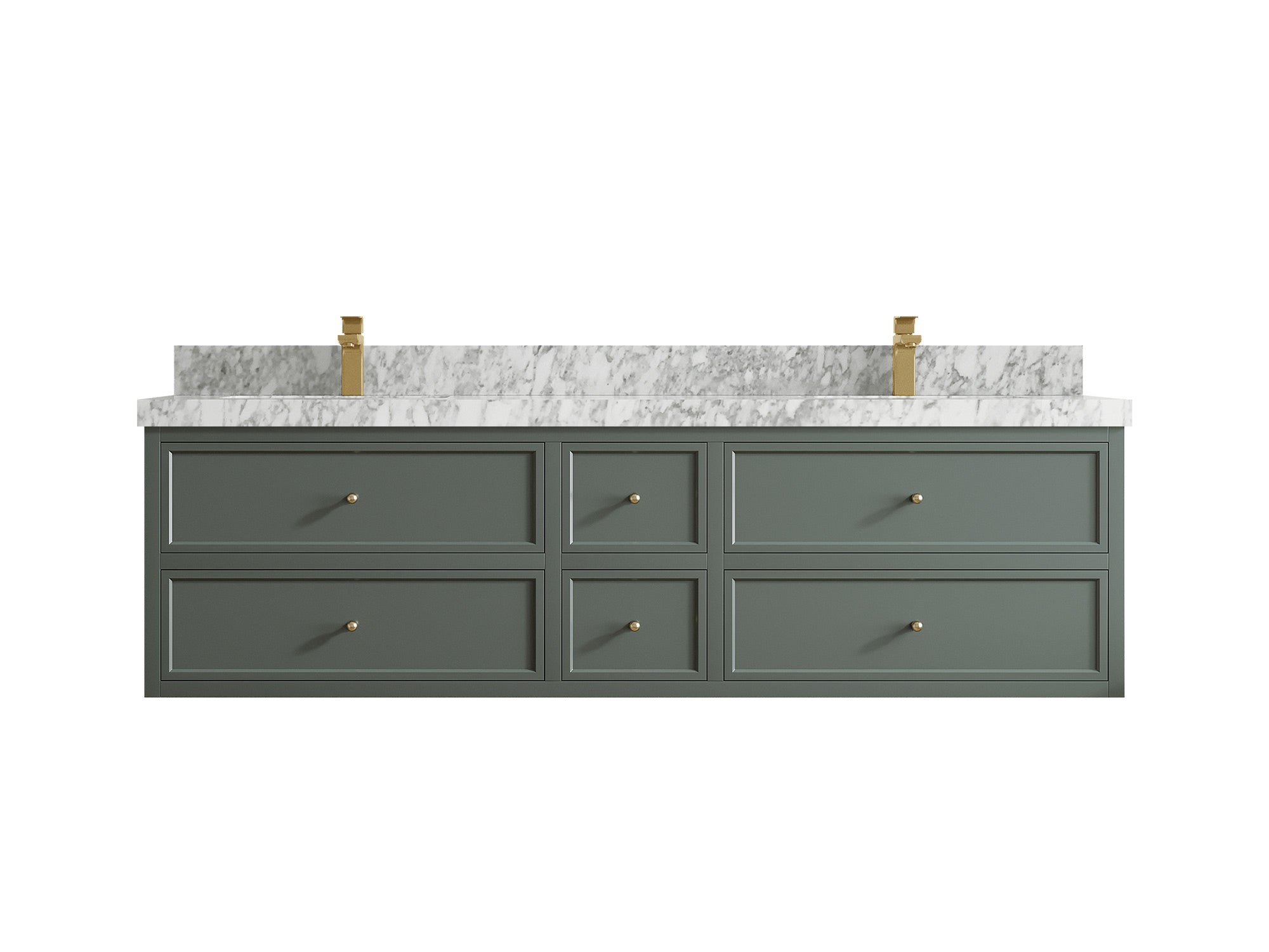 Roswell Floating 72 in. W x 22 in. D Double Sink Bathroom Vanity - Willow Bath and Vanity