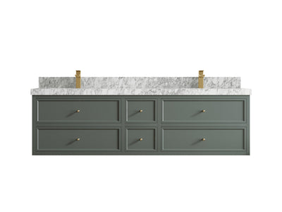 Roswell Floating 72 in. W x 22 in. D Double Sink Bathroom Vanity - Willow Bath and Vanity