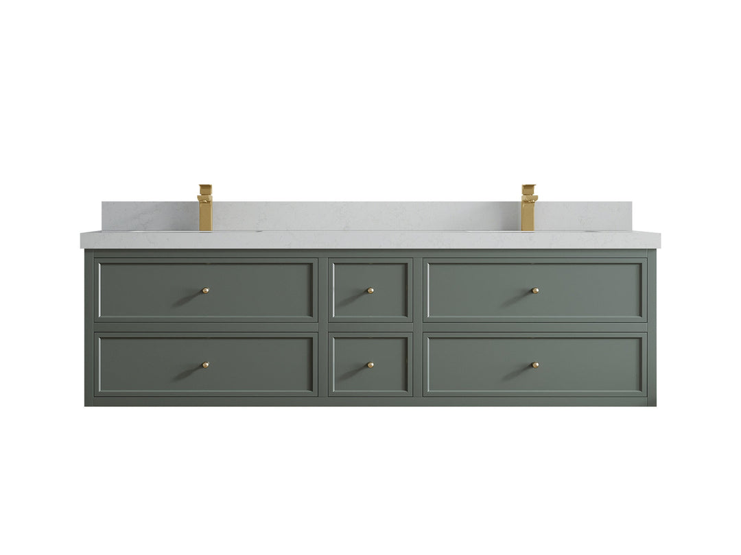 Roswell Floating 72 in. W x 22 in. D Double Sink Bathroom Vanity - Willow Bath and Vanity