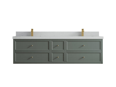 Roswell Floating 72 in. W x 22 in. D Double Sink Bathroom Vanity - Willow Bath and Vanity