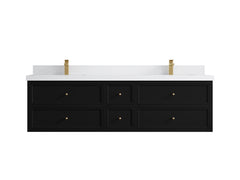 Roswell Floating 72 in. W x 22 in. D Double Sink Bathroom Vanity - photo 43