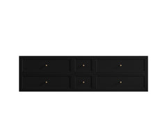 Roswell Floating 72 in. W x 22 in. D Double Sink Bathroom Vanity - photo 6
