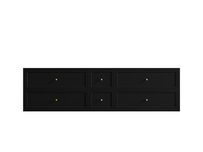 Roswell Floating 72 in. W x 22 in. D Double Sink Bathroom Vanity - Willow Bath and Vanity