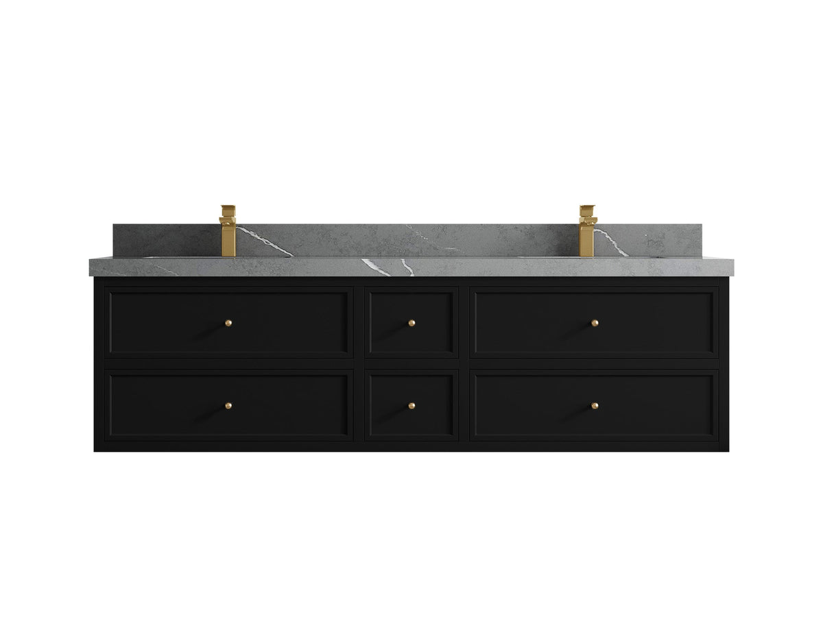 Roswell Floating 72 in. W x 22 in. D Double Sink Bathroom Vanity - Willow Bath and Vanity