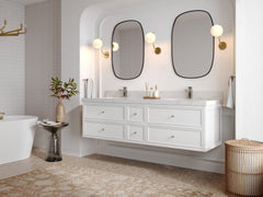 Roswell Floating 72 in. W x 22 in. D Double Sink Bathroom Vanity - photo 2