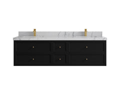 Roswell Floating 72 in. W x 22 in. D Double Sink Bathroom Vanity - photo 41