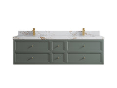 Roswell Floating 72 in. W x 22 in. D Double Sink Bathroom Vanity - photo 37