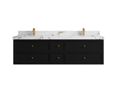 Roswell Floating 72 in. W x 22 in. D Double Sink Bathroom Vanity - photo 35