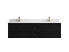 Roswell Floating 72 in. W x 22 in. D Double Sink Bathroom Vanity - photo 17