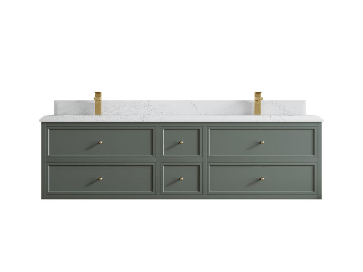 Roswell Floating 72 in. W x 22 in. D Double Sink Bathroom Vanity - photo 25