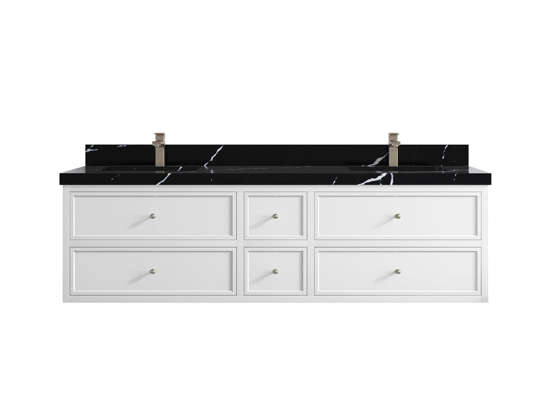 Roswell Floating 72 in. W x 22 in. D Double Sink Bathroom Vanity - Willow Bath and Vanity