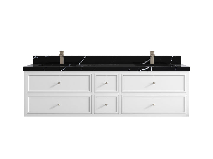 Roswell Floating 72 in. W x 22 in. D Double Sink Bathroom Vanity - photo 9