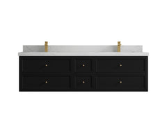 Roswell Floating 72 in. W x 22 in. D Double Sink Bathroom Vanity - photo 1