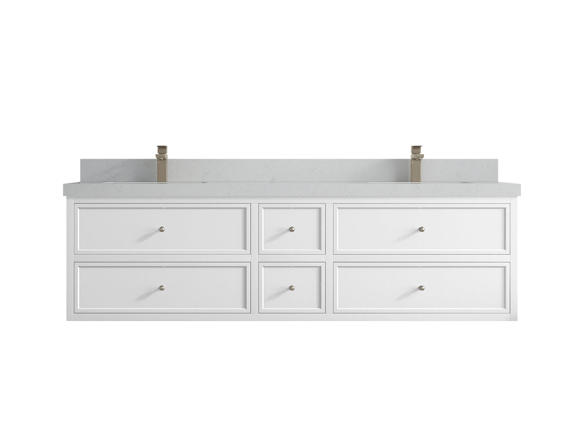 Roswell Floating 72 in. W x 22 in. D Double Sink Bathroom Vanity - Willow Bath and Vanity