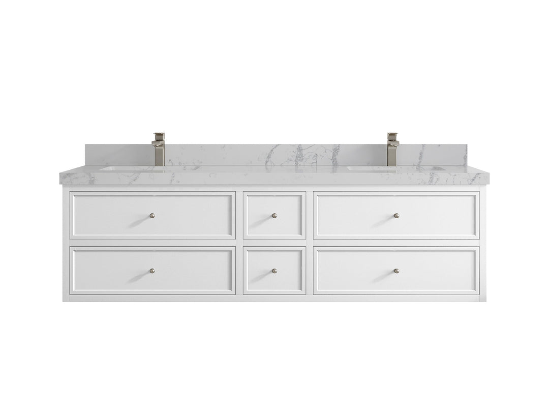 Roswell Floating 72 in. W x 22 in. D Double Sink Bathroom Vanity - Willow Bath and Vanity