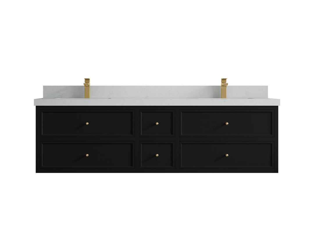 Roswell Floating 72 in. W x 22 in. D Double Sink Bathroom Vanity - Willow Bath and Vanity