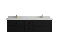 Roswell Floating 72 in. W x 22 in. D Double Sink Bathroom Vanity - photo 13