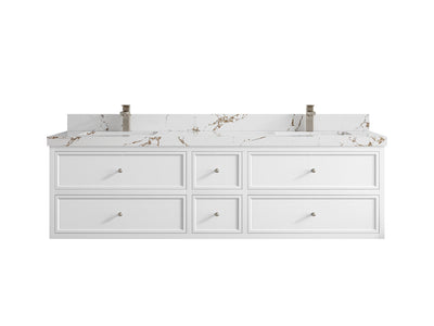Roswell Floating 72 in. W x 22 in. D Double Sink Bathroom Vanity - Willow Bath and Vanity