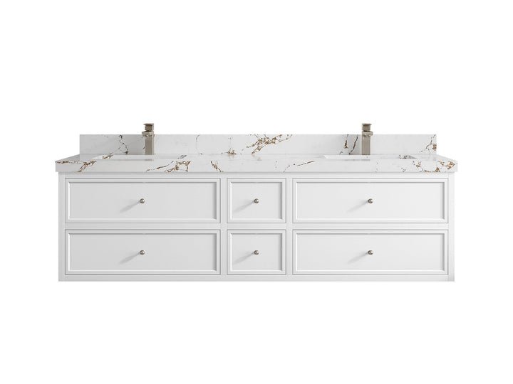 Roswell Floating 72 in. W x 22 in. D Double Sink Bathroom Vanity - photo 37