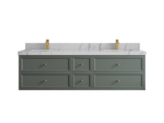 Roswell Floating 72 in. W x 22 in. D Double Sink Bathroom Vanity - photo 41