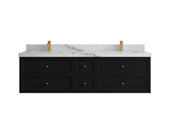 Roswell Floating 72 in. W x 22 in. D Double Sink Bathroom Vanity - photo 15