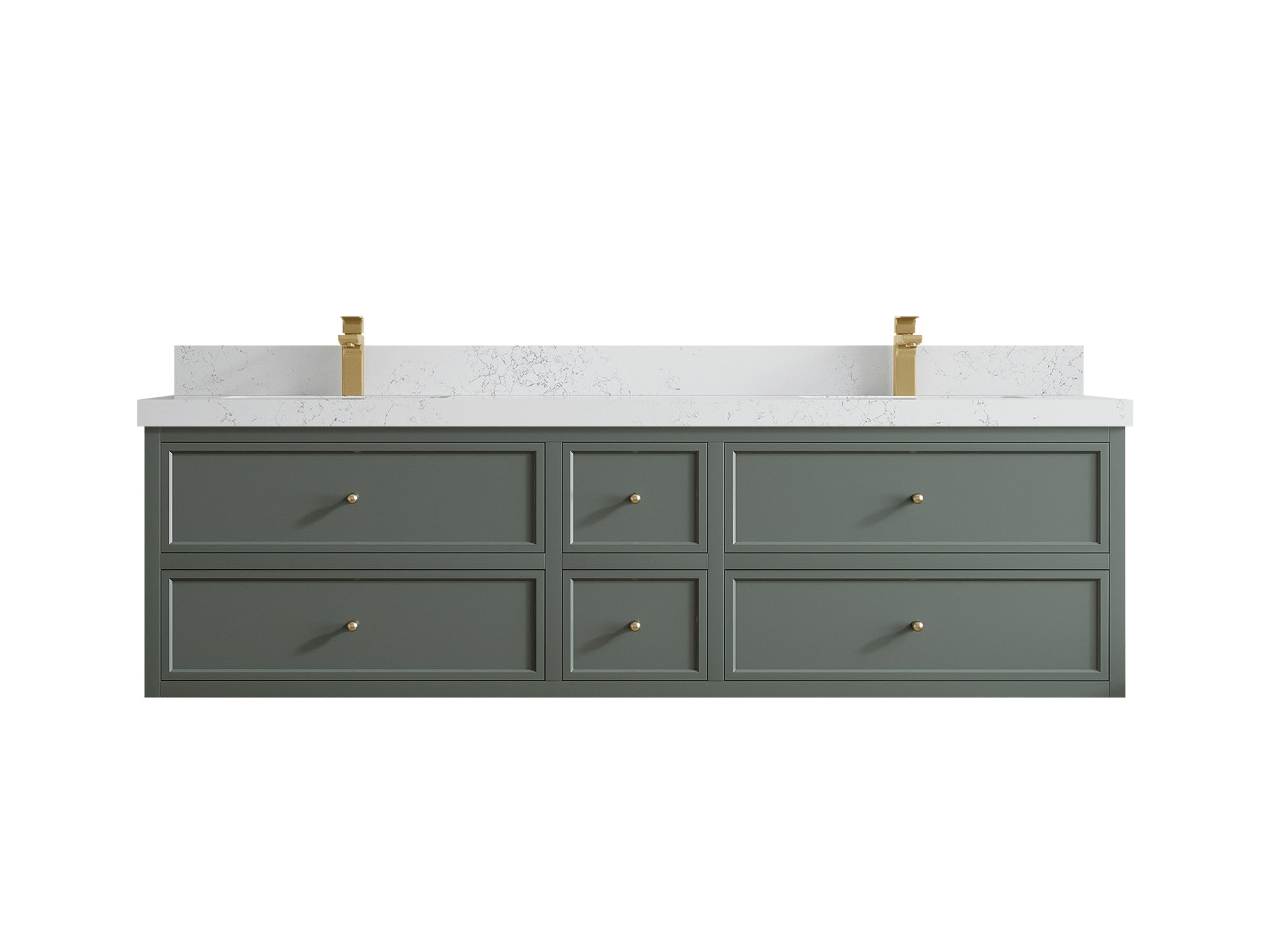 Roswell Floating 72 in. W x 22 in. D Double Sink Bathroom Vanity - Willow Bath and Vanity