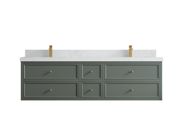 Roswell Floating 72 in. W x 22 in. D Double Sink Bathroom Vanity - photo 29