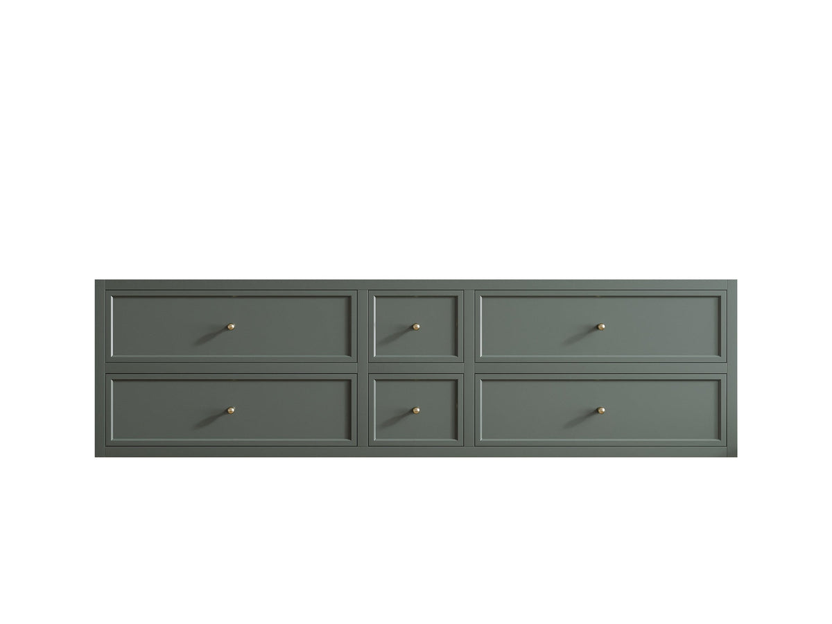 Roswell Floating 72 in. W x 22 in. D Double Sink Bathroom Vanity - Willow Bath and Vanity